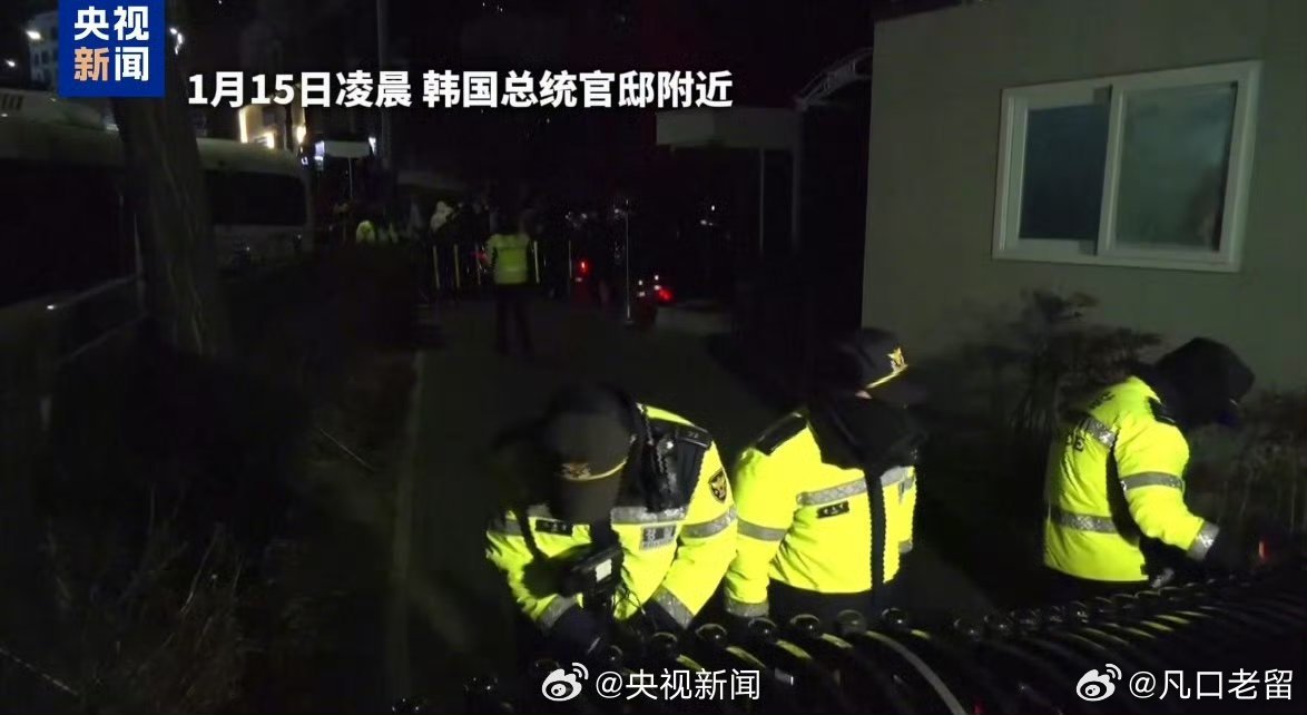 韩警方及公调处大规模行动抓捕尹锡悦